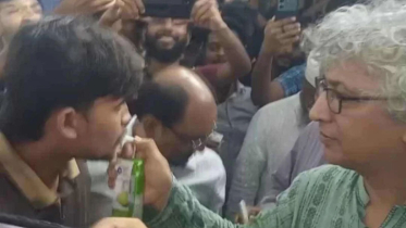 ৫৮ ঘণ্টার অনশন শেষে কুয়েট শিক্ষার্থীদের বিজয় মিছিল